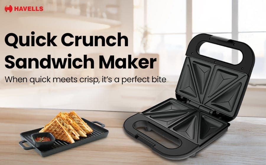QUICK CRUNCH GRILL SANDWICH MAKER  — view 5
